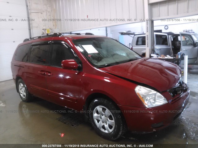 KNDMB233286237658 - 2008 KIA SEDONA EX/LX MAROON photo 1