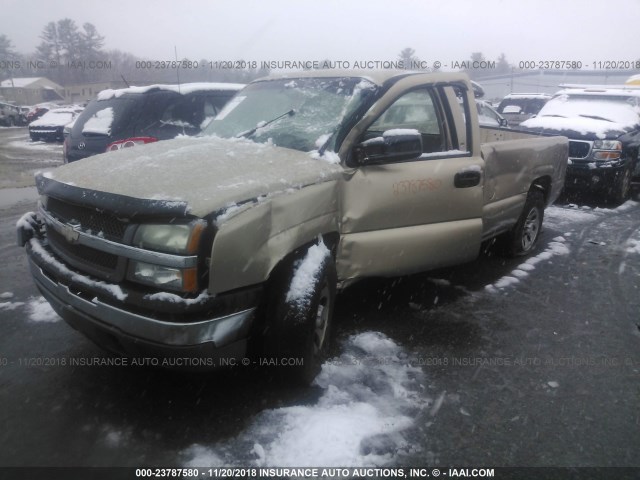 1GCEC14X75Z344793 - 2005 CHEVROLET SILVERADO C1500 GOLD photo 2