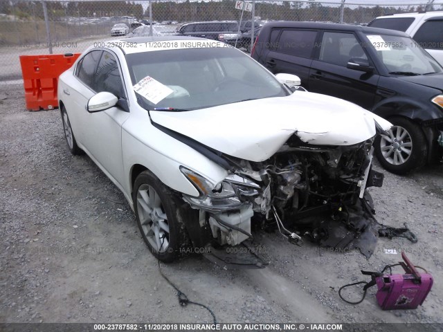 1N4AA5AP6AC861781 - 2010 NISSAN MAXIMA S/SV WHITE photo 1