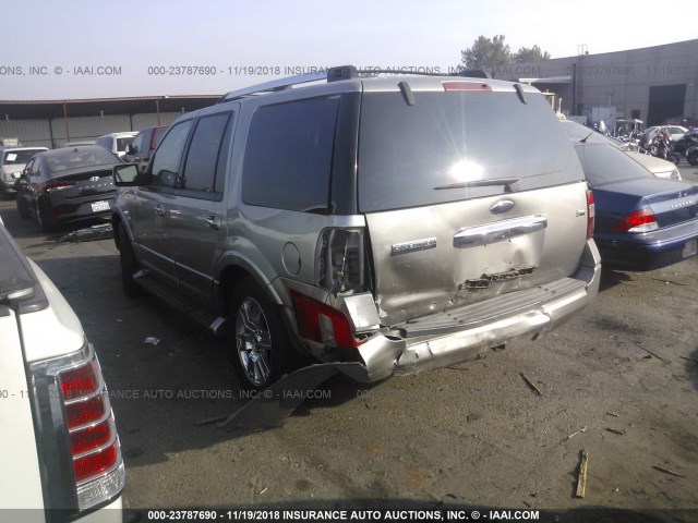 1FMFU19599LA14151 - 2009 FORD EXPEDITION LIMITED SILVER photo 3