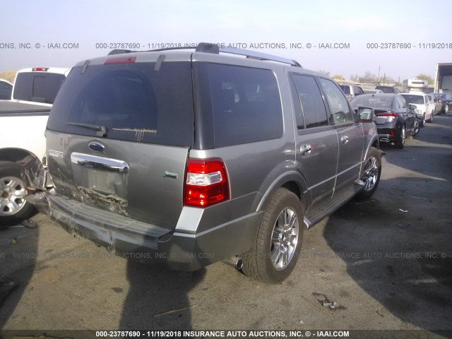 1FMFU19599LA14151 - 2009 FORD EXPEDITION LIMITED SILVER photo 4