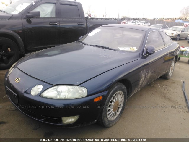 JT8JZ31CXN0007144 - 1992 LEXUS SC 300 BLUE photo 2