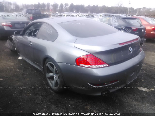 WBAEA53509CV92242 - 2009 BMW 650 I GRAY photo 3