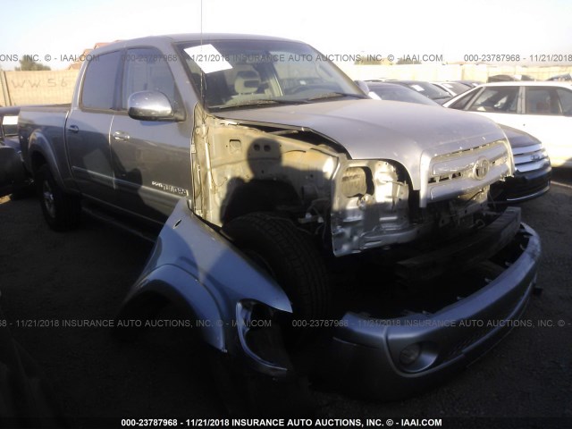 5TBDT44106S520815 - 2006 TOYOTA TUNDRA DOUBLE CAB SR5 SILVER photo 1