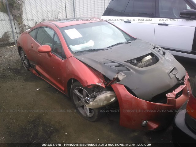 4A3AK34T37E015123 - 2007 MITSUBISHI ECLIPSE GT ORANGE photo 1