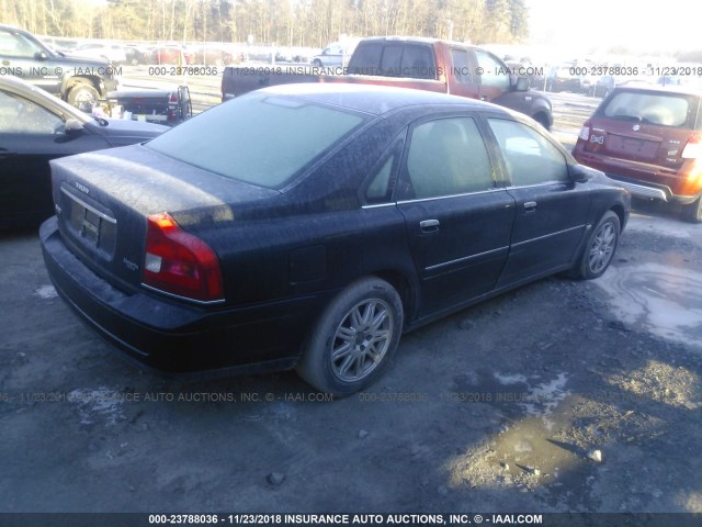 YV1TS592X51391985 - 2005 VOLVO S80 2.5T BLACK photo 4