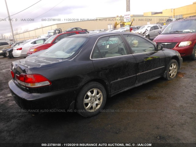 1HGCG66852A165808 - 2002 HONDA ACCORD EX/SE BLACK photo 4