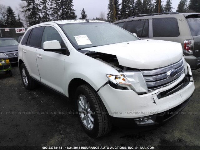 2FMDK3JC1ABA75307 - 2010 FORD EDGE SEL WHITE photo 1