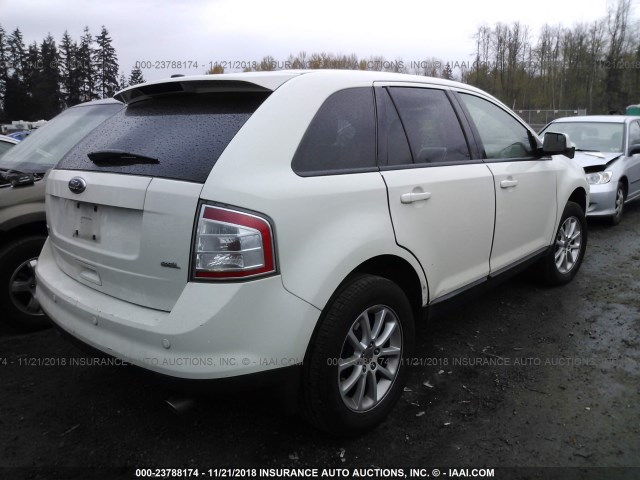 2FMDK3JC1ABA75307 - 2010 FORD EDGE SEL WHITE photo 4