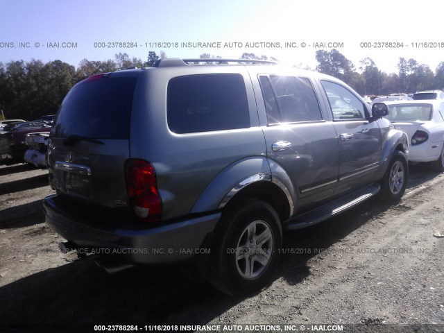 1D4HD58D75F514396 - 2005 DODGE DURANGO LIMITED GRAY photo 4