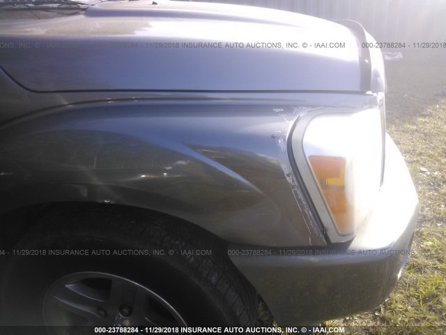 1D4HD58D75F514396 - 2005 DODGE DURANGO LIMITED GRAY photo 6