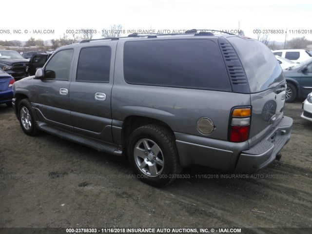 1GKFK66U85J141146 - 2005 GMC YUKON XL DENALI GRAY photo 3