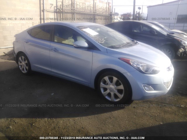 KMHDH4AEXCU282913 - 2012 HYUNDAI ELANTRA GLS/LIMITED Light Blue photo 1