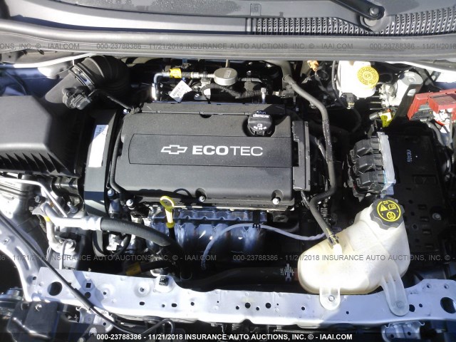 1G1JB5SH4H4154187 - 2017 CHEVROLET SONIC LS 银色 照片 10