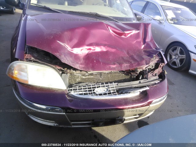 2FMDA56471BB97640 - 2001 FORD WINDSTAR SEL MAROON photo 6