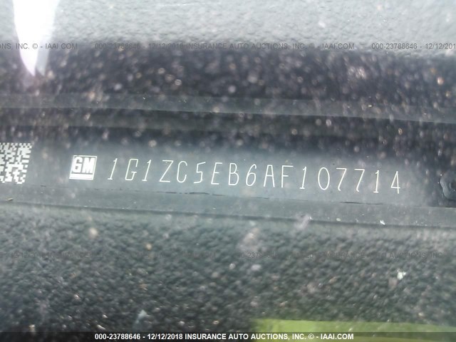 1G1ZC5EB6AF107714 - 2010 CHEVROLET MALIBU 1LT 金色 照片 9