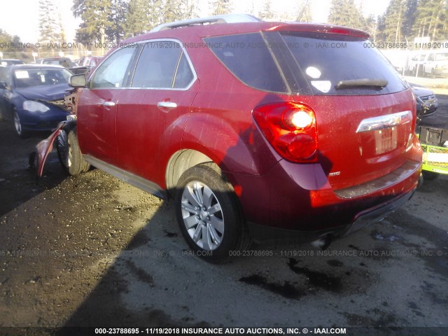 2CNFLGEY1A6390426 - 2010 CHEVROLET EQUINOX LTZ RED photo 3