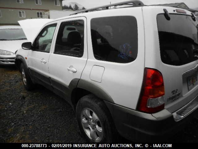 4F2CU08112KM30710 - 2002 MAZDA TRIBUTE LX/ES WHITE photo 3