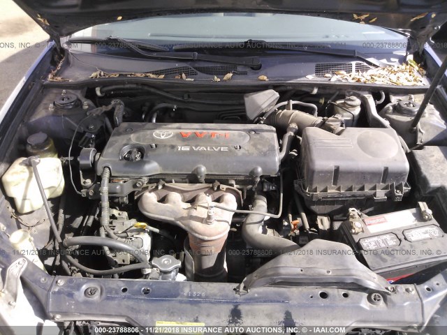 4T1BE32K63U181298 - 2003 TOYOTA CAMRY LE/XLE/SE BLUE photo 10