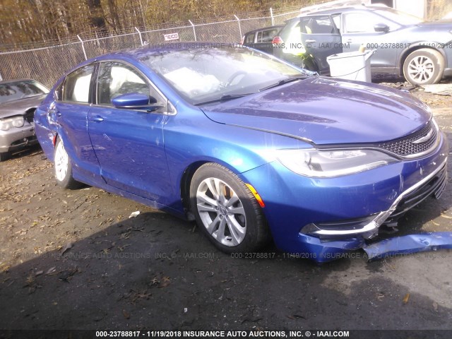 1C3CCCAB8FN532408 - 2015 CHRYSLER 200 LIMITED BLUE photo 1