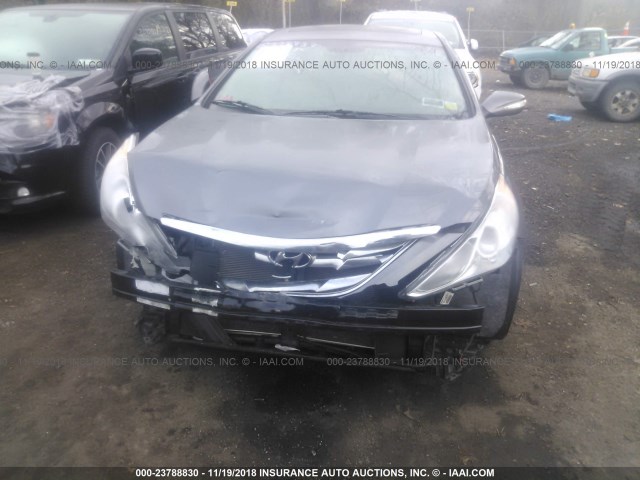 5NPEC4AC9DH662729 - 2013 HYUNDAI SONATA SE/LIMITED GRAY photo 6