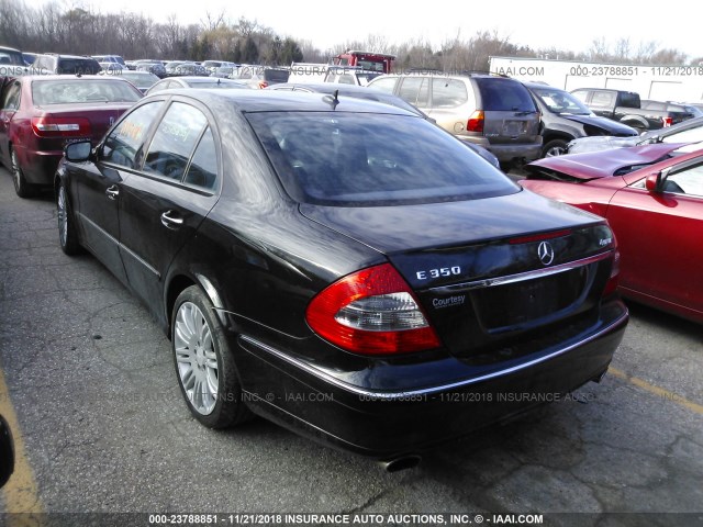 WDBUF87XX8B264553 - 2008 MERCEDES-BENZ E 350 4MATIC BLACK photo 3