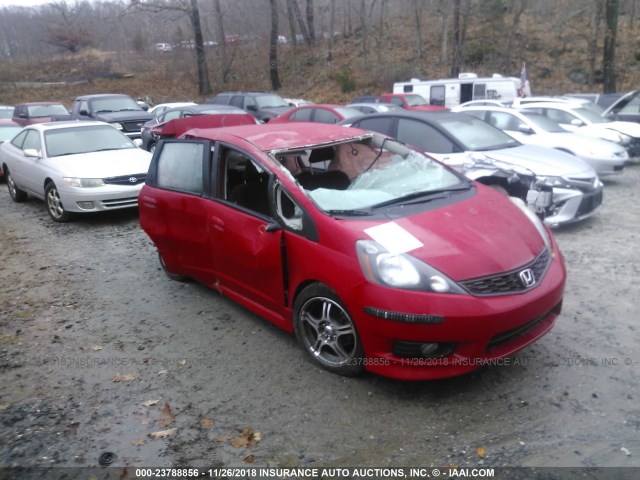 JHMGE8H51DC046017 - 2013 HONDA FIT SPORT RED photo 1