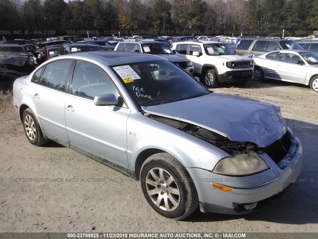 WVWPH63B13P252651 - 2003 VOLKSWAGEN PASSAT GLS Light Blue photo 1