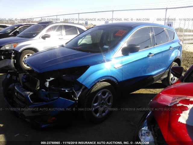 1FMCU0F7XHUE07765 - 2017 FORD ESCAPE S BLUE photo 2