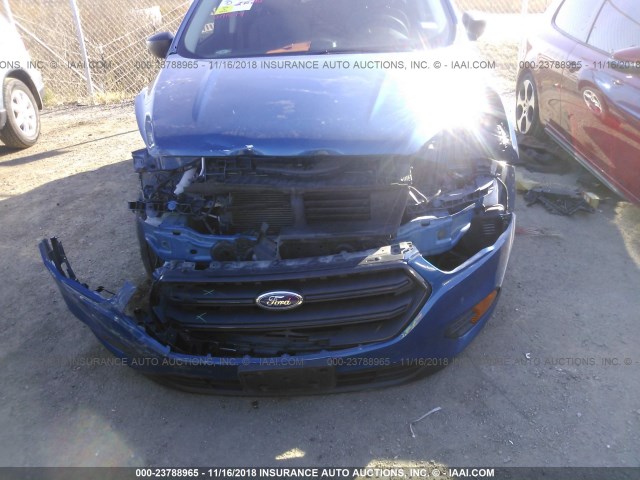 1FMCU0F7XHUE07765 - 2017 FORD ESCAPE S BLUE photo 6