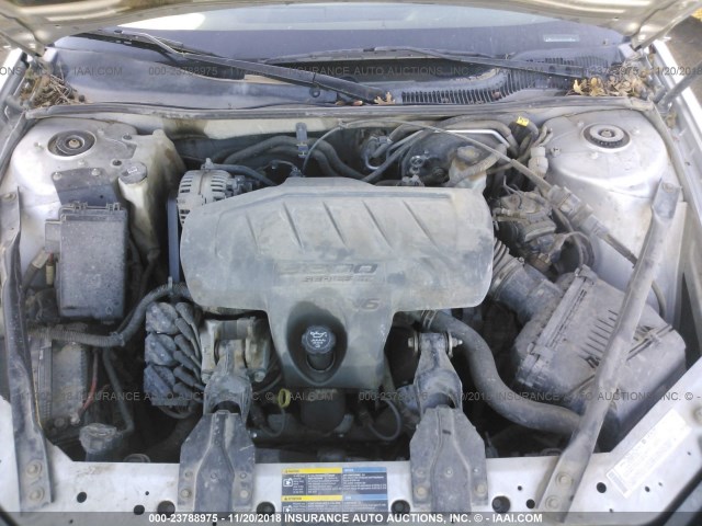 2G2WP552261255330 - 2006 PONTIAC GRAND PRIX SILVER photo 10