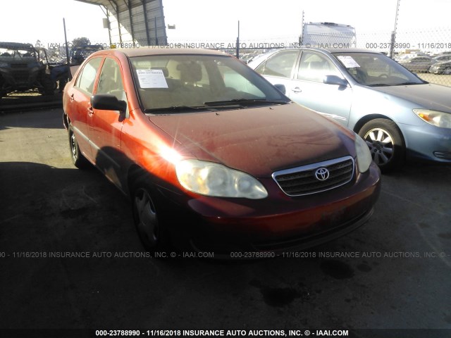 JTDBR32E870116565 - 2007 TOYOTA COROLLA CE/LE/S RED photo 1