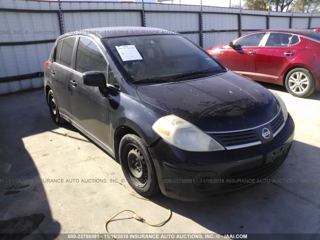 3N1BC13E47L371465 - 2007 NISSAN VERSA S/SL BLACK photo 1