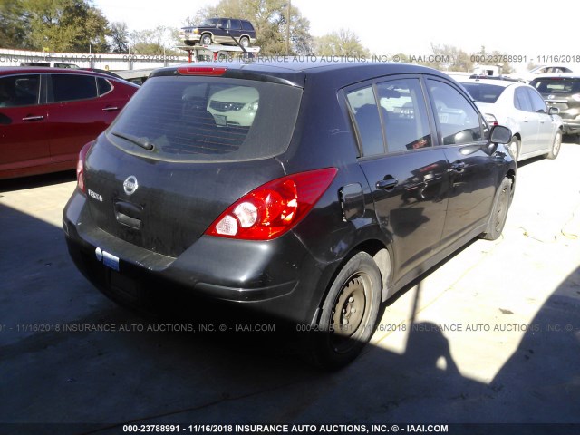 3N1BC13E47L371465 - 2007 NISSAN VERSA S/SL BLACK photo 4