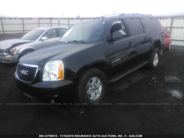 1GKUKKE39AR287981 - 2010 GMC YUKON XL K1500 SLT BLACK photo 2