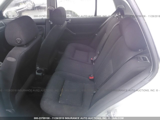 9BWFL61J144038062 - 2004 VOLKSWAGEN GOLF GL SILVER photo 8