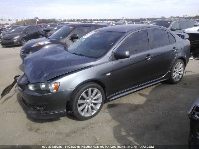 JA3AU86W59U602769 - 2009 MITSUBISHI LANCER GTS SILVER photo 2