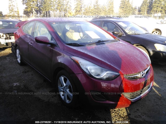 5NPDH4AE9DH343183 - 2013 HYUNDAI ELANTRA GLS/LIMITED BURGUNDY photo 1