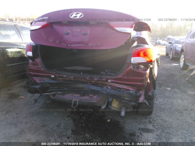 5NPDH4AE9DH343183 - 2013 HYUNDAI ELANTRA GLS/LIMITED BURGUNDY photo 6