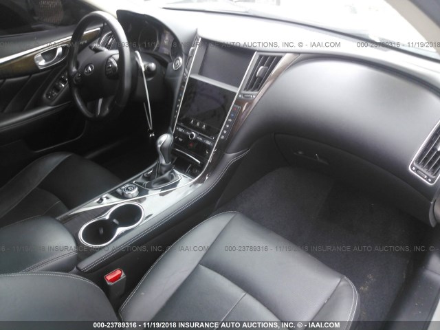 JN1BV7APXFM332174 - 2015 INFINITI Q50 PREMIUM/SPORT WHITE photo 5