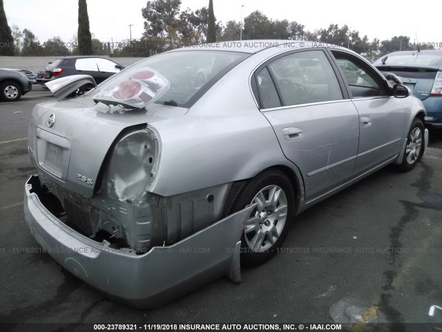 1N4AL11D56N340992 - 2006 NISSAN ALTIMA S/SL SILVER photo 4