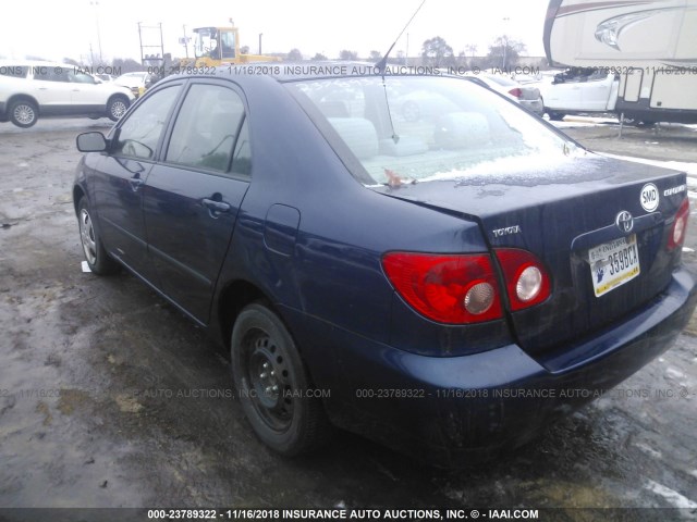 1NXBR32E76Z611357 - 2006 TOYOTA COROLLA CE/LE/S BLUE photo 3