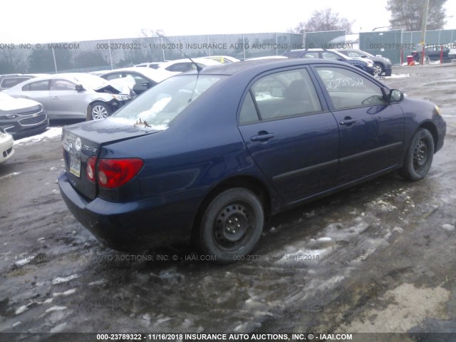 1NXBR32E76Z611357 - 2006 TOYOTA COROLLA CE/LE/S BLUE photo 4