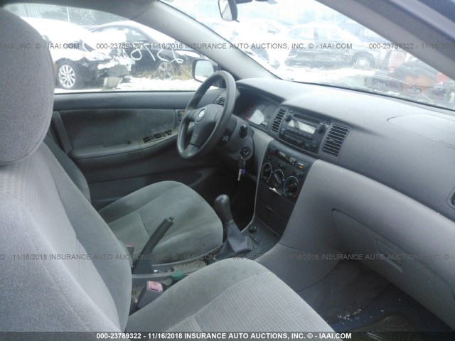 1NXBR32E76Z611357 - 2006 TOYOTA COROLLA CE/LE/S BLUE photo 5