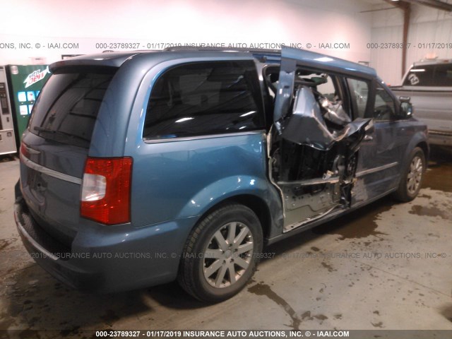 2A4RR8DG7BR759153 - 2011 CHRYSLER TOWN & COUNTRY TOURING L BLUE photo 4