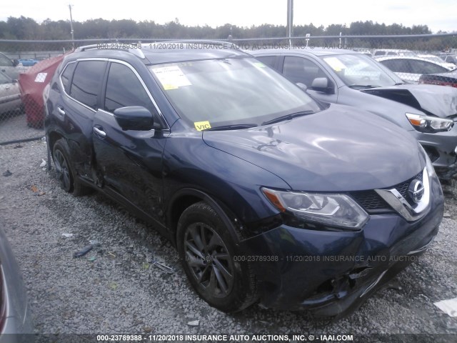 5N1AT2MT3GC836370 - 2016 NISSAN ROGUE S/SL/SV BLUE photo 6