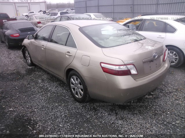 4T1BB46K47U013707 - 2007 TOYOTA CAMRY NEW GENERATION HYBRID GOLD photo 3