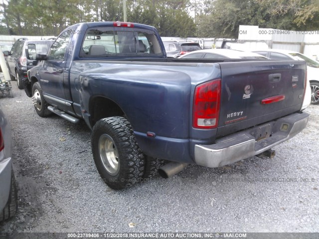 3D7ML46C26G169223 - 2006 DODGE RAM 3500 SLT Dark Blue photo 3