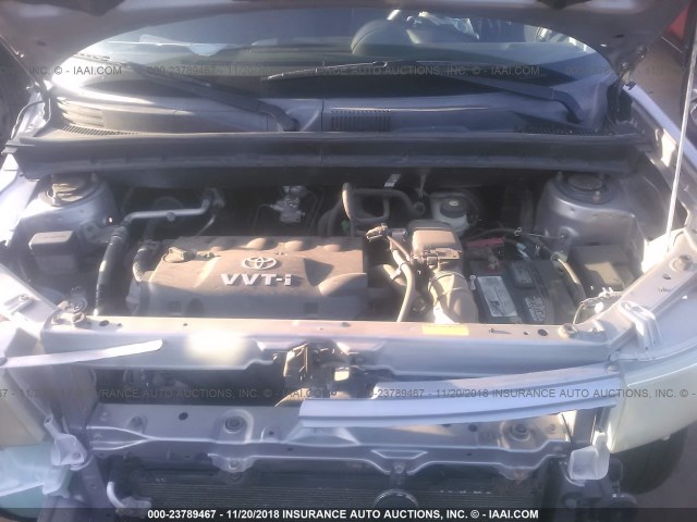 JTLKT324954025646 - 2005 TOYOTA SCION XB Gümüş foto 10