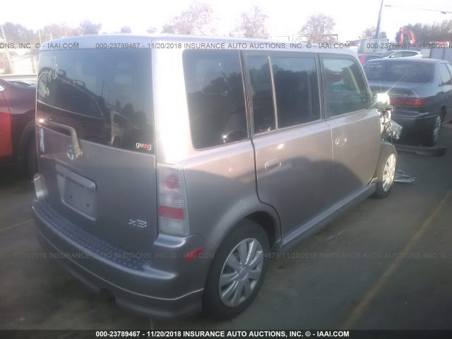 JTLKT324954025646 - 2005 TOYOTA SCION XB Gümüş foto 4